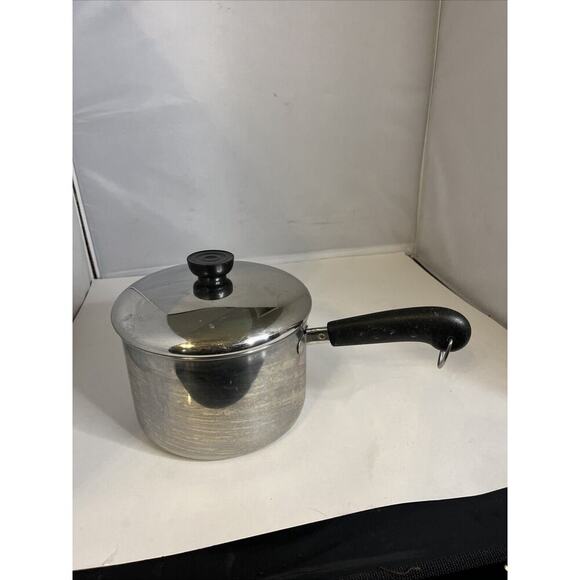 Revere Other - Revere Ware 3 Quart Sauce Pan Clinton IL w/ Lid Bottom Stainless